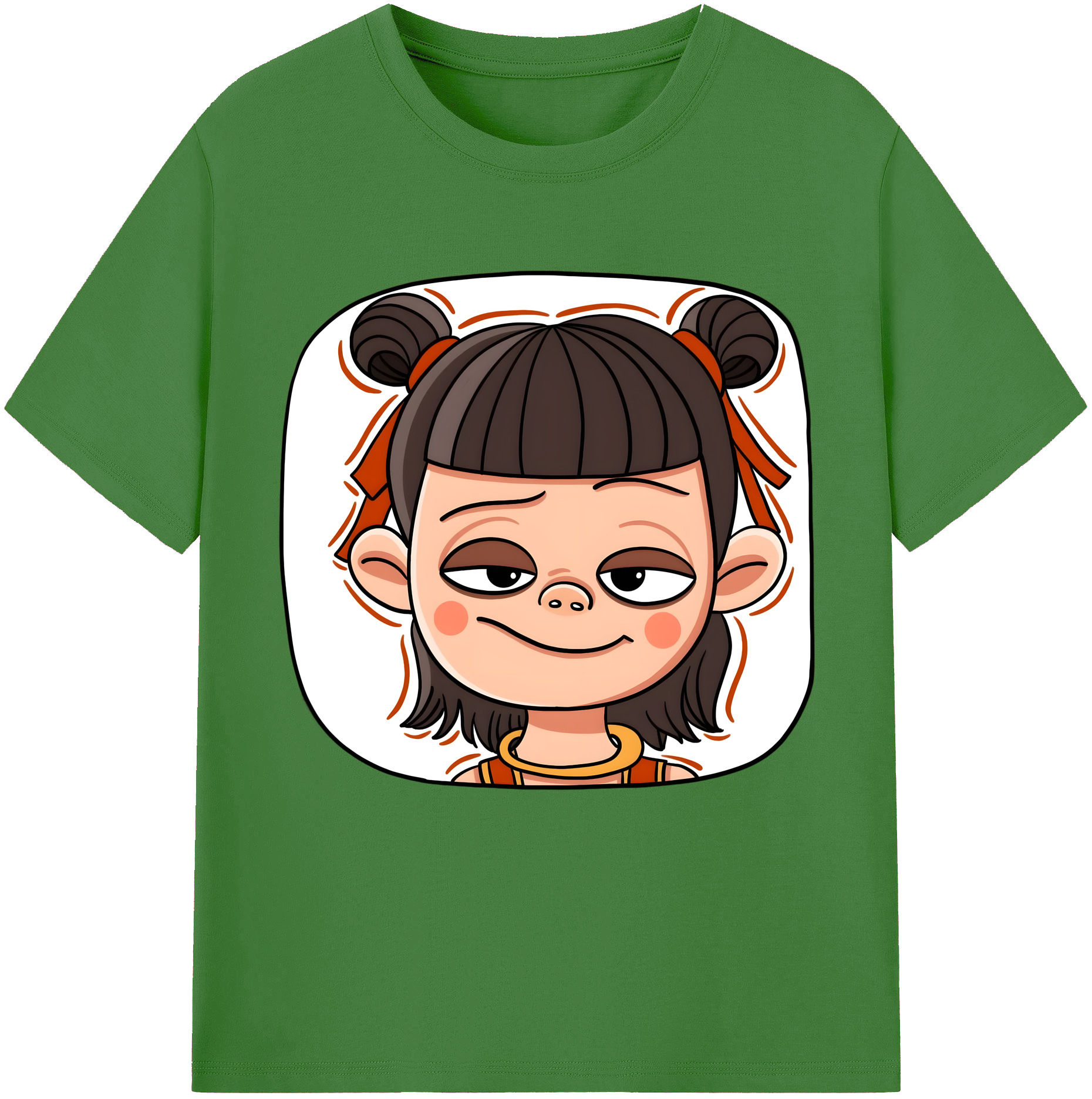 （画像用） Ne Zha 2 ナタ 魔童の大暴れ レディースカジュアルプリントTシャツ（綿100％）